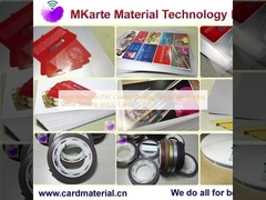 Filme de sobreposição revestido com PVC de alta adesão para laminação de cartões de segurança social e IC