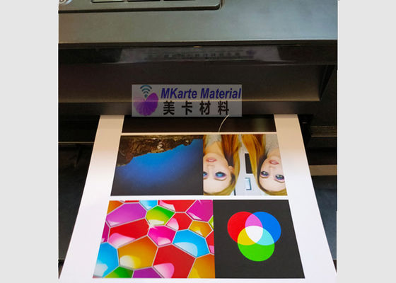 o Pvc imprimível do Inkjet da espessura de 0.3mm cobre a produção branca do cartão de banco
