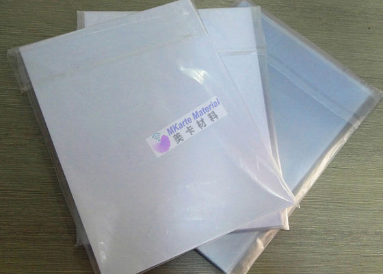 o Pvc imprimível do Inkjet da espessura de 0.3mm cobre a produção branca do cartão de banco