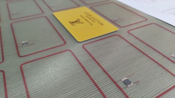 Um material de cartão de 3 Pvc Ic Fudan F08 Chip 0,45 mm