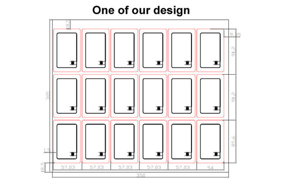 PVC RFID Card Inlay / Prelam Sheet With ID TK4168/IC F08 Chip Para Produção de Cartões RFID Inteligentes