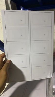 PVC RFID Card Inlay / Prelam Sheet With ID TK4168/IC F08 Chip Para Produção de Cartões RFID Inteligentes