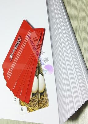 A4 Tamanho 0,15 mm Impressão a jato de tinta Folha de PVC Banco Branco Materiais de produção de cartão