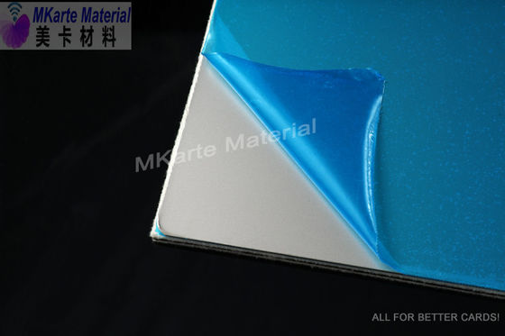 0.8mm Materiais de cartão de plástico Placa de laminação de cartão de aço brilhante / fosco