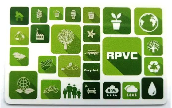Folha de plástico de PVC reciclável de cor branca de 0,3 mm ecológica para produção de cartões Smat
