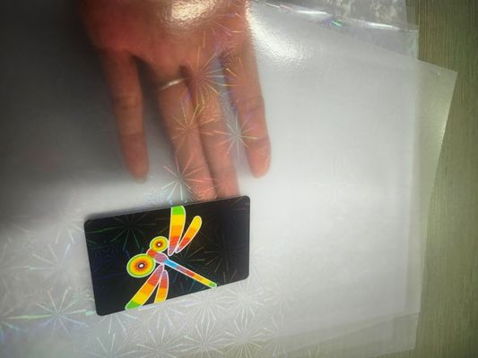 Superposição de holograma para cartão especial / filme a laser / filme revestido de PVC / holograma a laser