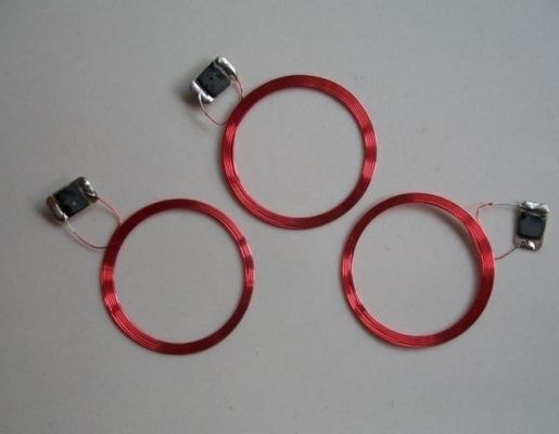 0.1mm Diâmetro Vermelho ou Prateado RFID Inlay Cartão auto-aderente Antenna fio de cobre MACW-1