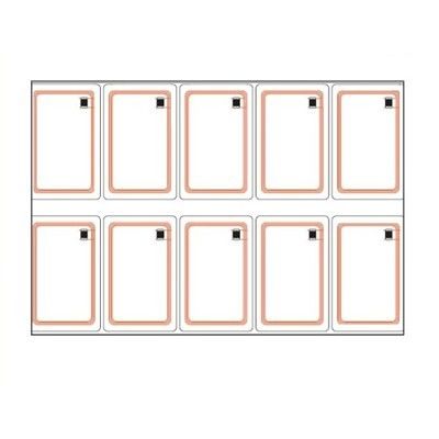 3*8 4*8 6*8 Layout RFID Inlay Prelam PVC Inlay Sheet RFID Contactless Card Sheet para Produção de Cartões de Plástico