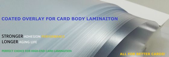 Resistência superior ao envelhecimento Folhas de PVC imprimíveis revestidas com tinta digital de um lado e revestimento de cola de laminação do outro lado