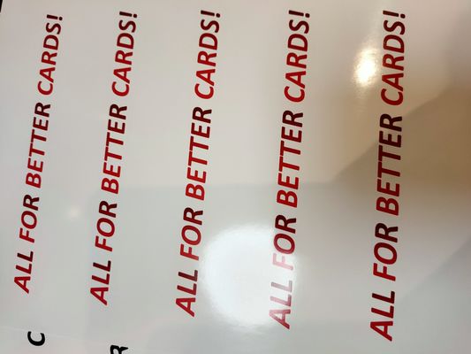 Folha de cartão de PVC de impressão a jato de tinta de dois lados para impressora a jato de tinta Epson e Cannon Tolerância de tamanho /-0.5mm MIP-DS-W