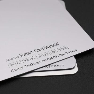 Deep Hairline Surface Smart Card Material Featuring Thermal Transmission 004calCcmsec at 20C and Normal Thickness Ranging 004 005 006 008 010mm