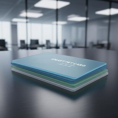 Material de cartão PET inteligente sem contato personalizável com durabilidade duradoura para gestão segura do acesso