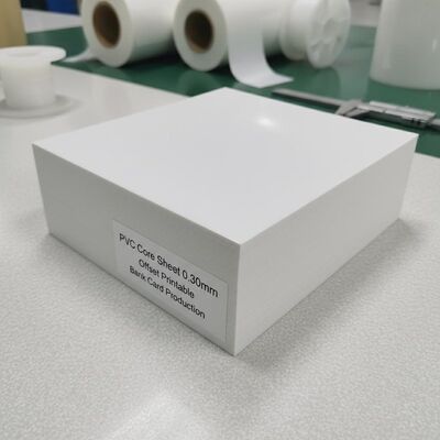0.30mm Espessura Offset Impressão PVC folha de núcleo para produção de cartão bancário