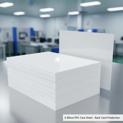 0.30mm Espessura Offset Impressão PVC folha de núcleo para produção de cartão bancário