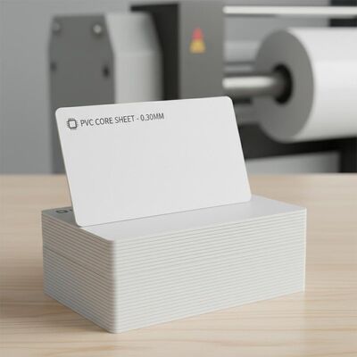 0.30mm Espessura Offset Impressão PVC folha de núcleo para produção de cartão bancário