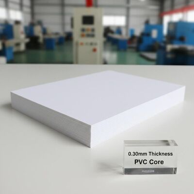 0.30mm Espessura Offset Impressão PVC folha de núcleo para produção de cartão bancário