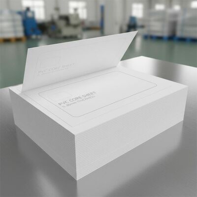 0.30mm Espessura Offset Impressão PVC folha de núcleo para produção de cartão bancário