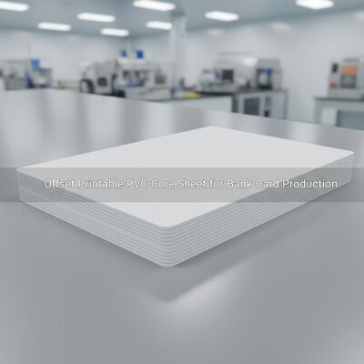 0.30mm Espessura Offset Impressão PVC folha de núcleo para produção de cartão bancário