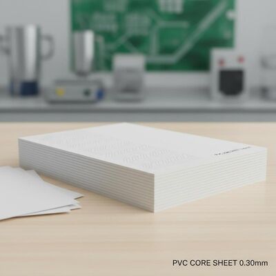 0.30mm Espessura Offset Impressão PVC folha de núcleo para produção de cartão bancário