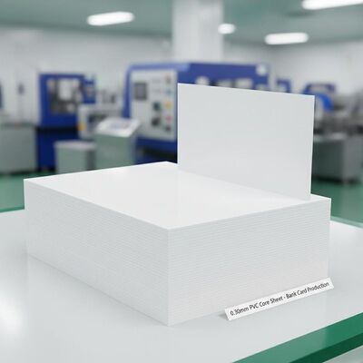 0.30mm Espessura Offset Impressão PVC folha de núcleo para produção de cartão bancário