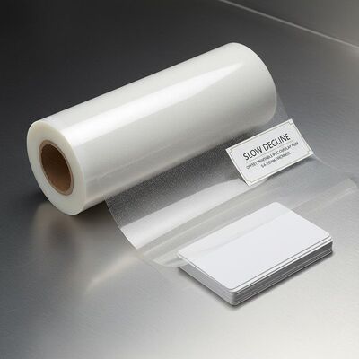 Película de sobreposição de PVC imprimível com deslocamento de declínio lento, com 0,04-0,10 mm de espessura para laminação de cartões
