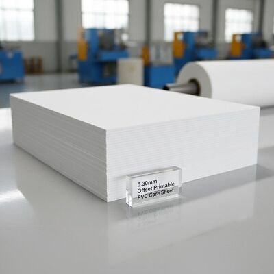 0.30mm Espessura Offset Impressão PVC folha de núcleo para produção de cartão bancário