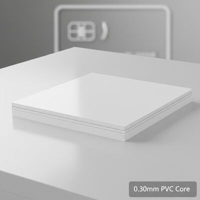 0.30mm Espessura Offset Impressão PVC folha de núcleo para produção de cartão bancário