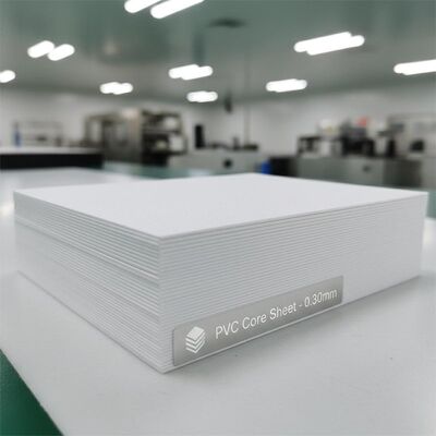 0.30mm Espessura Offset Impressão PVC folha de núcleo para produção de cartão bancário
