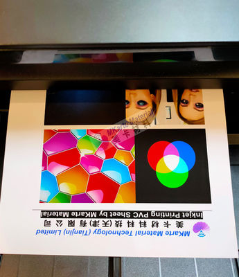 O PVC imprimível do Inkjet de prata cobre o tamanho de A4 A3 com adesão excelente da tinta