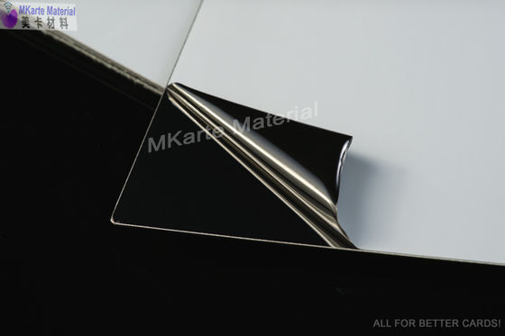 placas de aço inoxidável ultra lustrosas do material do cartão do PVC da espessura de 0.6mm/de 0.8mm usadas para a laminação do cartão do PVC