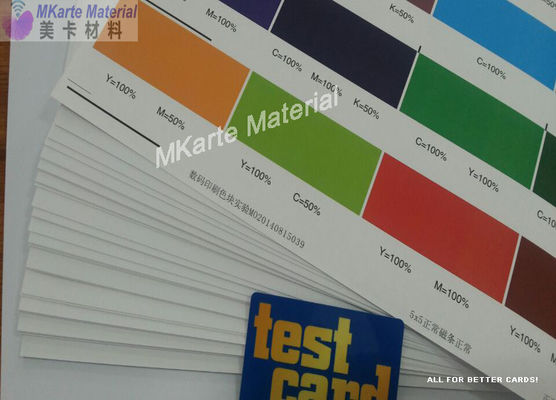 Folha imprimível 0.15mm-0.40mm do Pvc do branco de MGI Digitas com força fazendo xixi forte