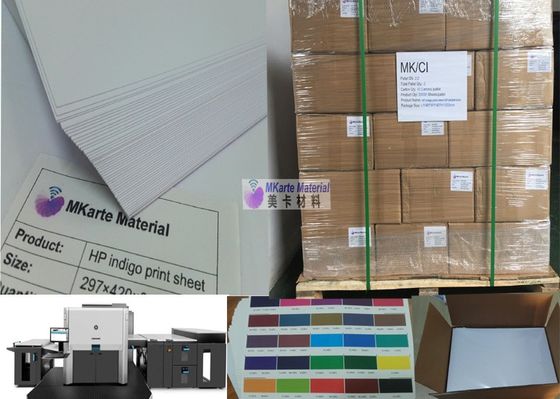 Folha imprimível 0.15mm-0.40mm do Pvc do branco de MGI Digitas com força fazendo xixi forte