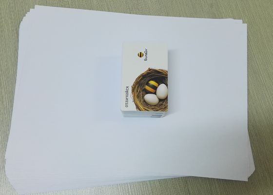 Escolha o branco da folha imprimível do núcleo do Pvc/a cor comuns tomados partido branco da ceia