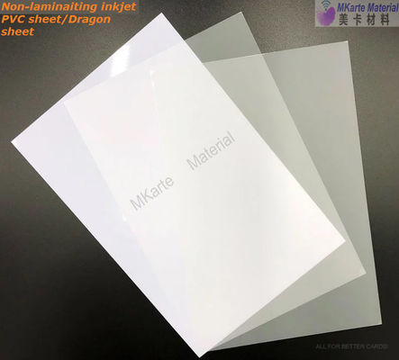 folha deestratificação MNI-3 do Inkjet do PVC do dragão branco de 0.15mm+0.46mm+0.15mm