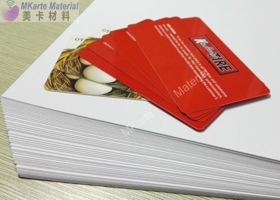folha material do núcleo do cartão do PVC do plástico de 0.10-0.85mm Smart Card para a impressora