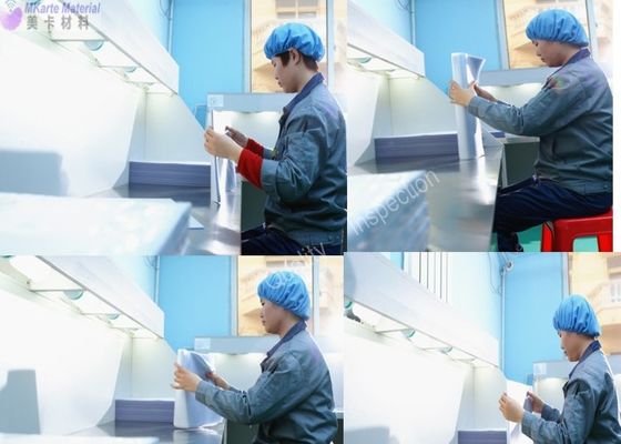 Película de revestimento de PVC de declínio lento para laminação de folhas impressíveis offset com espessura de 0,04-0,10 mm