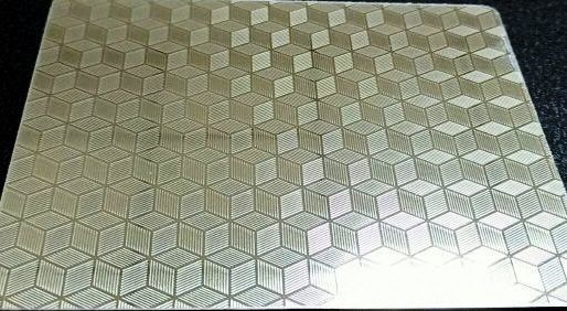Placas de aço laminadas personalizadas gravadas para o uso plástico do laminador do cartão