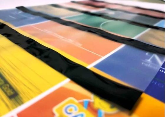 Listra magnética do Olá!-Co do filme revestido preto das listras magnéticas da cor para a laminação do cartão do PVC