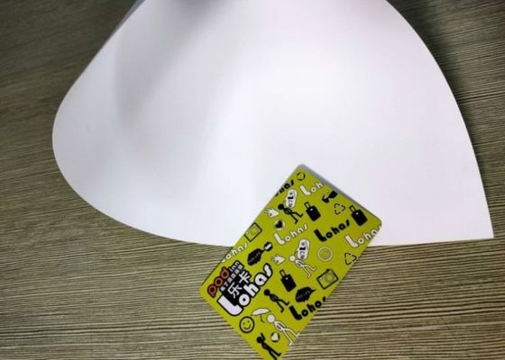 Folhas plásticas do policarbonato do PC, folha branca do policarbonato para fazer Smart Card