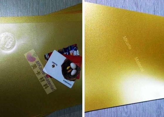 Cor Digital do ouro que imprime folhas do PVC para a laminação plástica do cartão