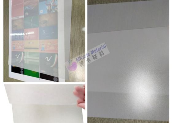 Folha plástica rígida transparente deslocada de PETG para a formação do vácuo