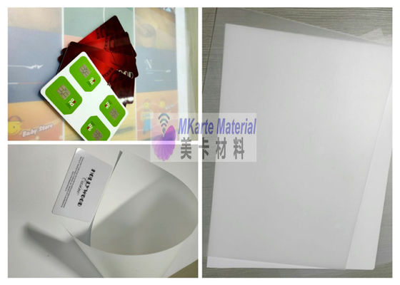Folhas Antifog transparentes dos plásticos do costume PETG para a fatura dos cartões da identificação de Passpor