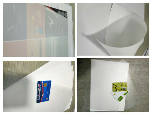 Folhas Antifog transparentes dos plásticos do costume PETG para a fatura dos cartões da identificação de Passpor