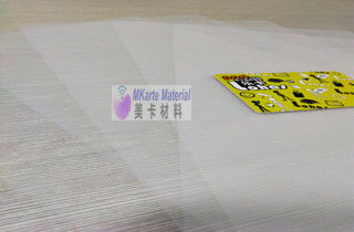 A grão a favor do meio ambiente do filme de PETG overlay para PETG carda a produção