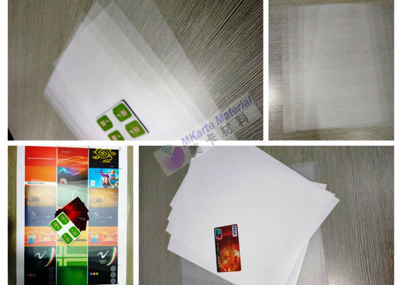 PETG revestiu a folha clara do plástico PET/PETG da folha de prova para o cartão de crédito