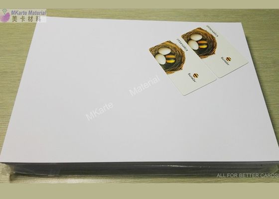 Folha imprimível do Pvc do esparadrapo do Inkjet branco com força fazendo xixi forte