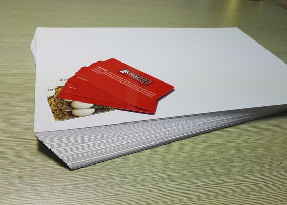 O cartão 0.40mm A4 do Inkjet da adesão da tinta imprimiu a folha do Pvc
