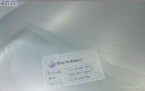 0.1mm transparentes 6,0 PVC do MPa de N/Cm 40 revestiu a folha de prova