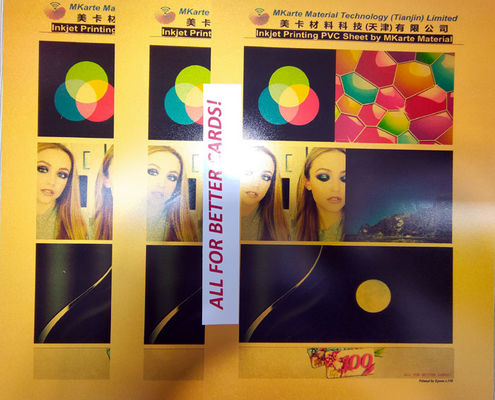 folhas imprimíveis do PVC do Inkjet A4/A3 de 0.3mm para a impressora de Epson