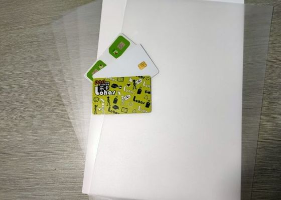 folha plástica impermeável de 0.10mm Petg para a fatura plástica dos cartões